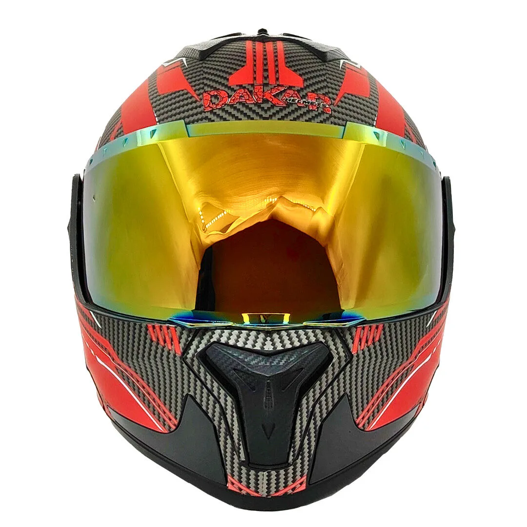 Casco Dakar 917 Laser Nova – Con Spoiler LED y Visor Dorado Iridium / Talla M - L - XL - Imagen 2