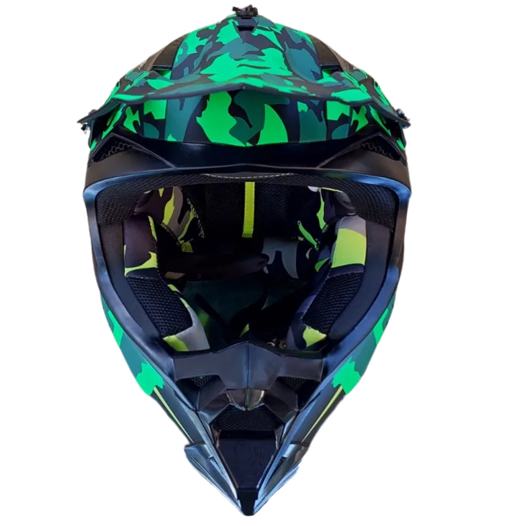 CASCO CROSS,VERDE CAMUFLADO/MATE, RACING - Imagen 3