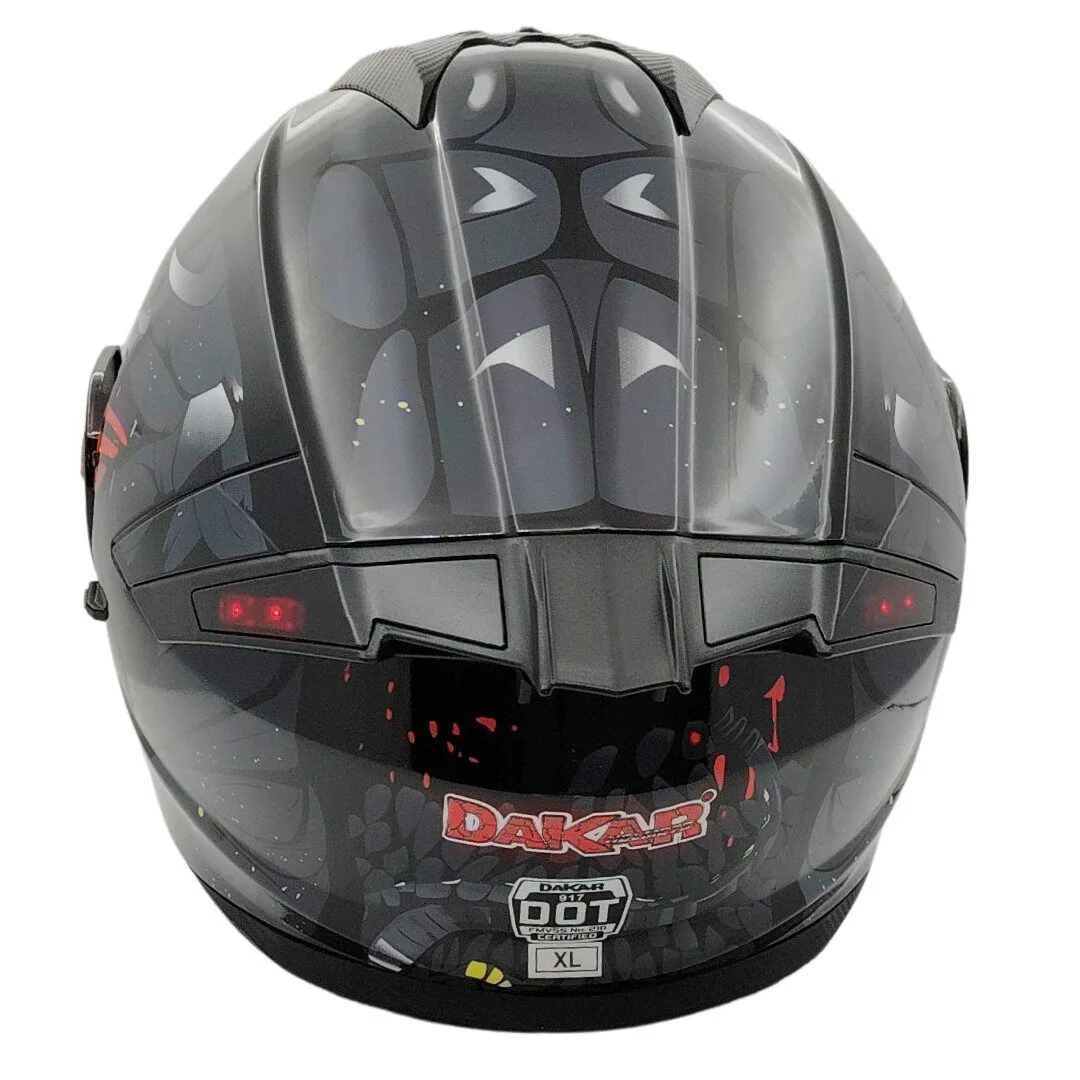 Casco Dakar 917 Furia Nocturna – Con Spoiler LED y Visor Rojo Iridium / Tallas L - XL - Imagen 2