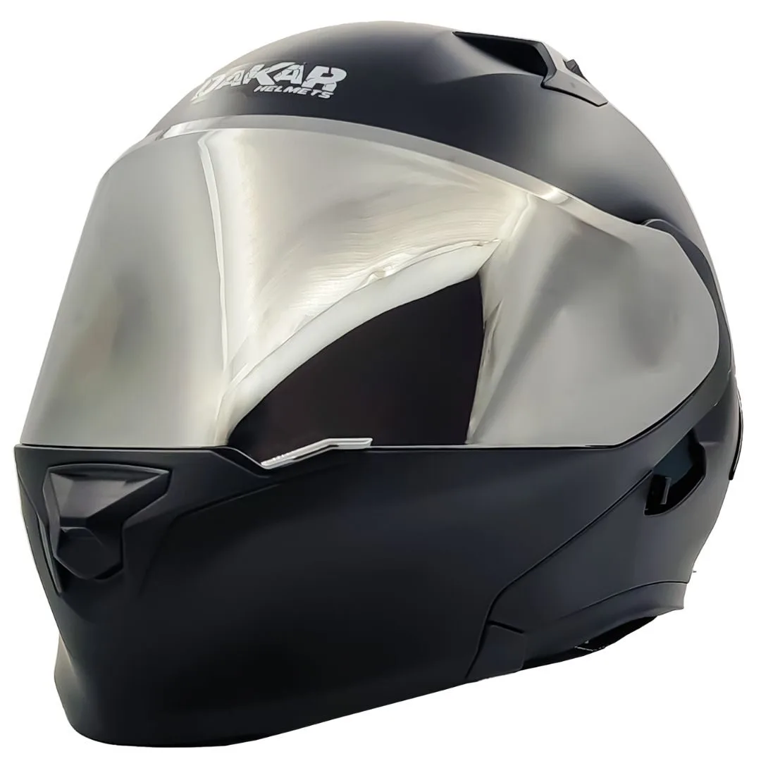 Casco Abatible DAKAR 3120 SOLID | Spoiler GRIS y Certificación DOT - Imagen 3