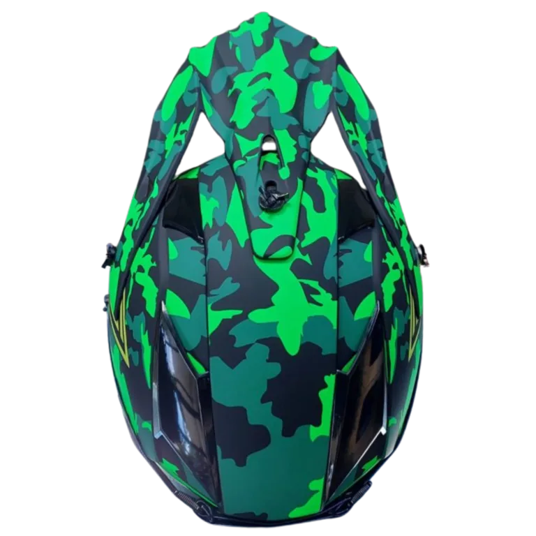 CASCO CROSS,VERDE CAMUFLADO/MATE, RACING - Imagen 5