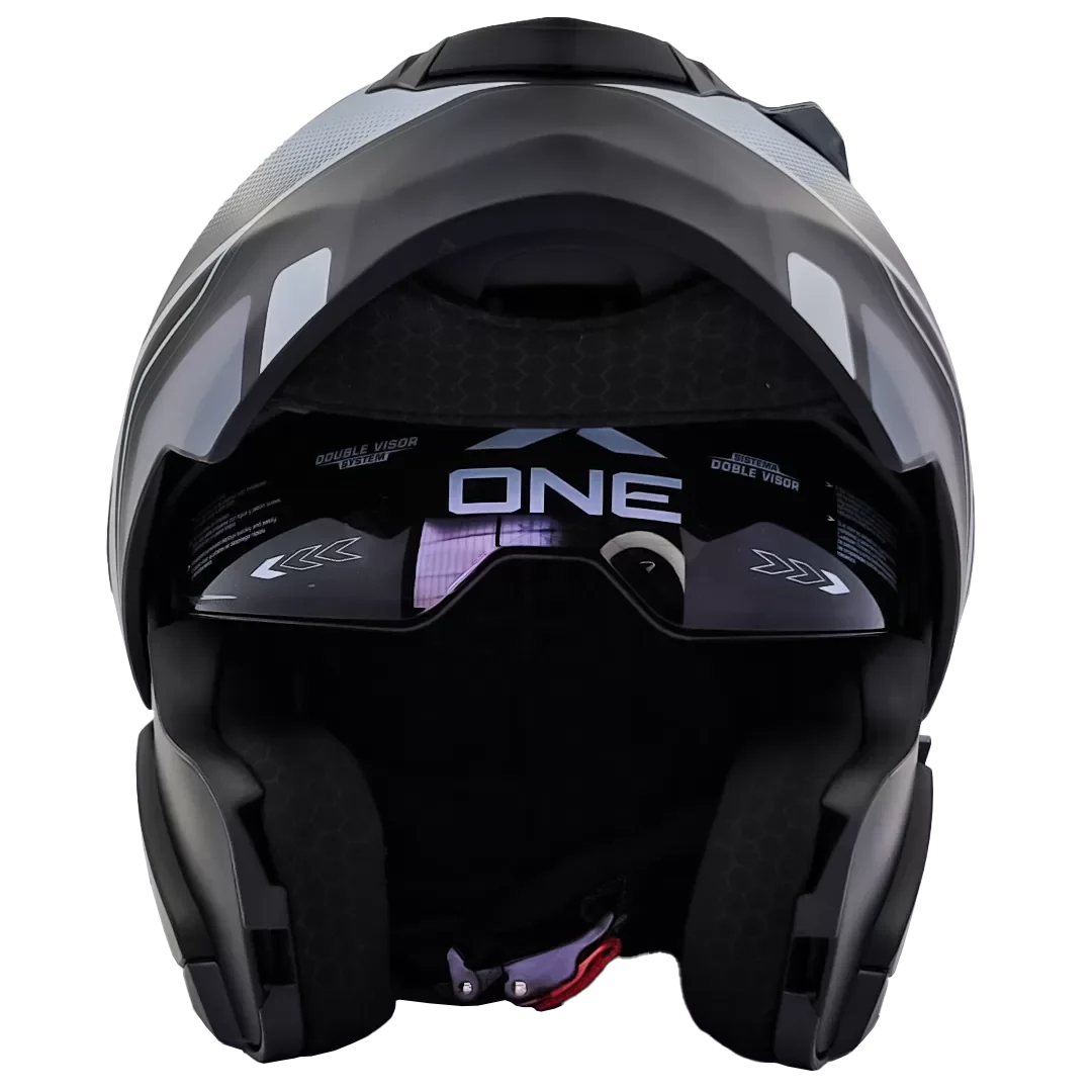 Casco Abatible X-ONE Línea FIBER | Seguridad Certificada DOT y Diseño Técnico - Imagen 6