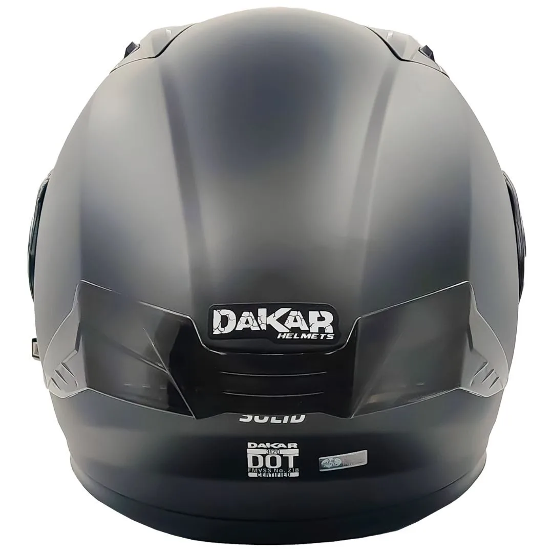Casco Abatible DAKAR 3120 SOLID | Spoiler GRIS y Certificación DOT - Imagen 7