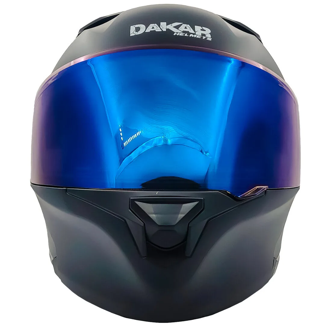 Casco Abatible DAKAR 3120 SOLID | Spoiler AZUL y Certificación DOT - Imagen 4