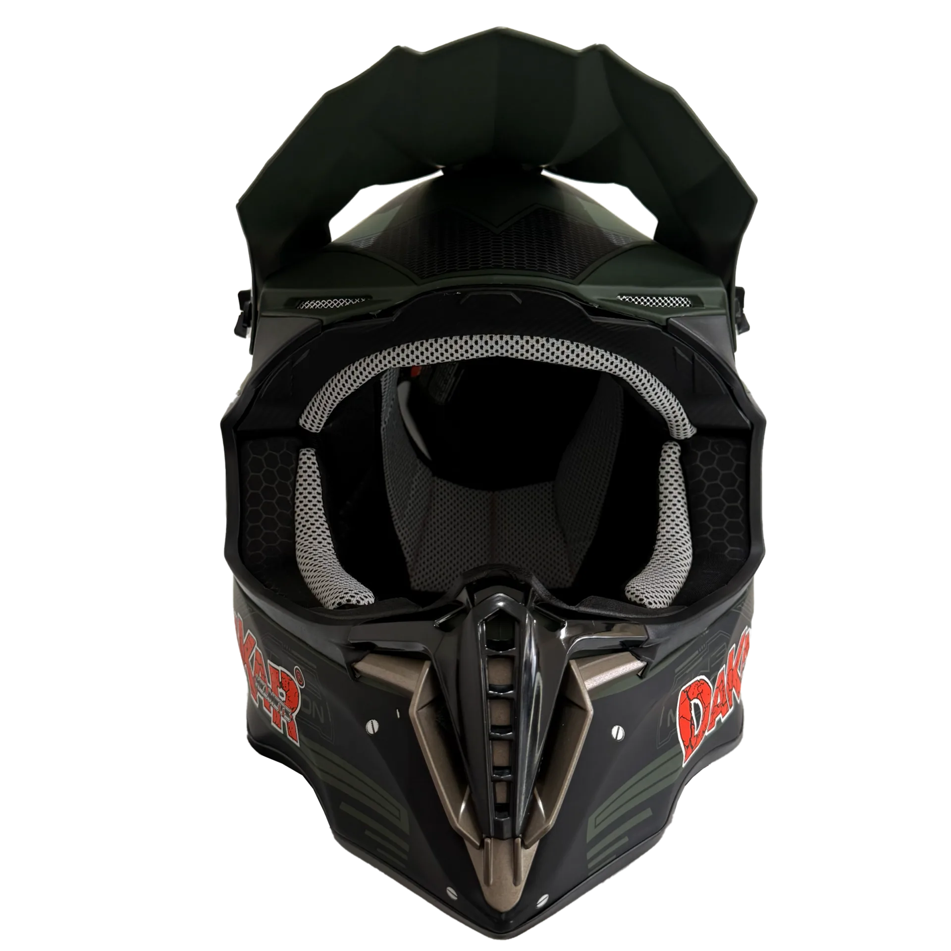 CASCO DAKAR CROSS VERDE MILITAR - Imagen 4
