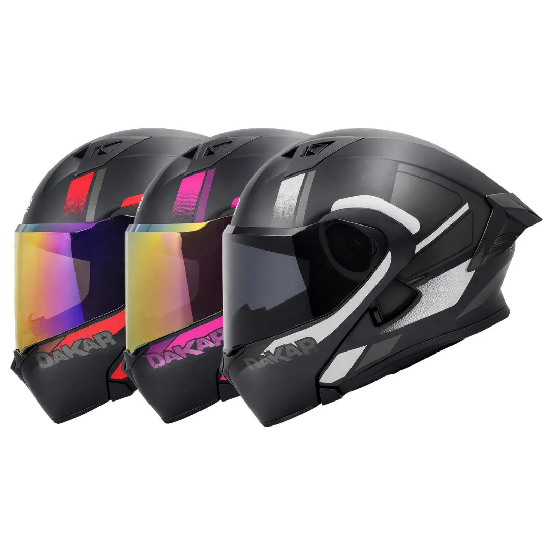 Casco Abatible DAKAR 3120 Línea ACRU | Certificación DOT y Estilo Racing Premium