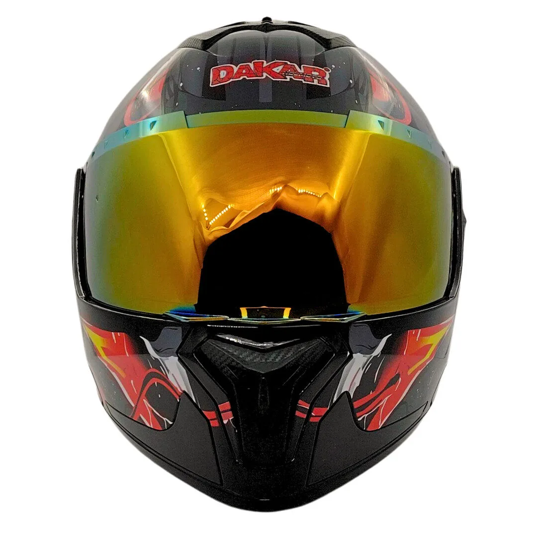 Casco Dakar 917 Furia Nocturna – Con Spoiler LED y Visor Rojo Iridium / Tallas L - XL - Imagen 3