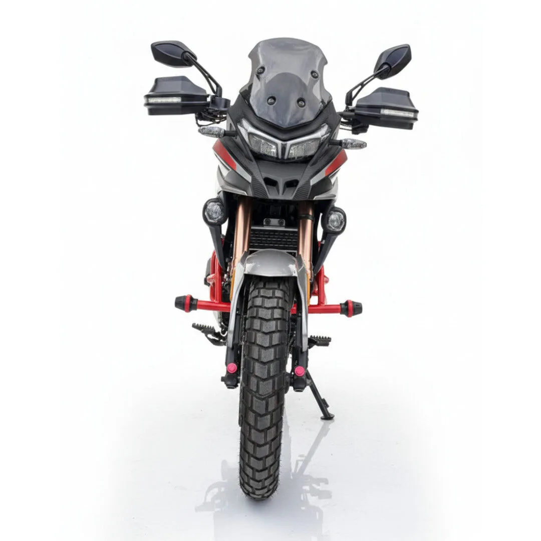 Moto Bronco ZKM 300cc Gris con Rojo – Edición Motocross Profesional - Imagen 4
