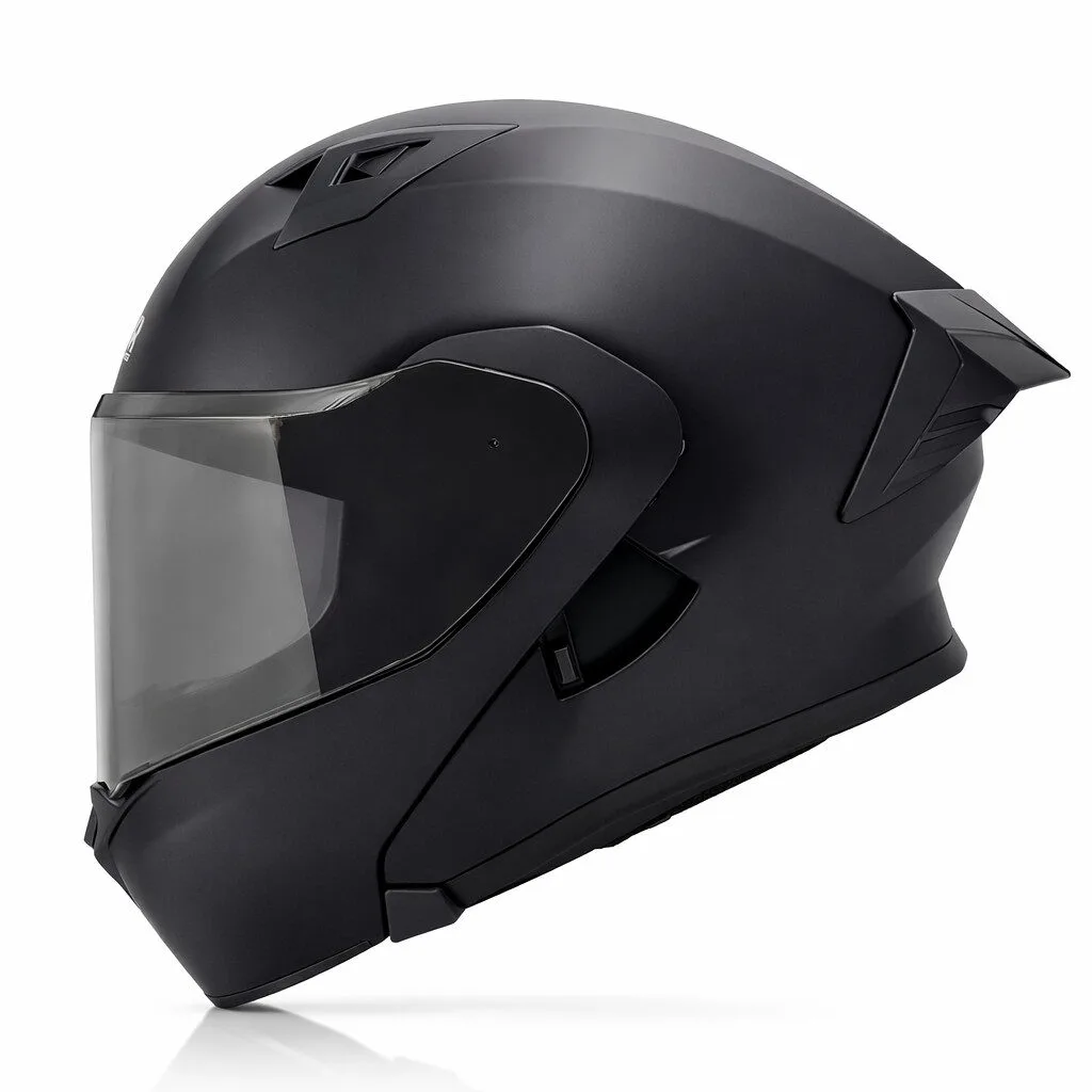 Casco Abatible DAKAR 3120 SOLID | Spoiler GRIS y Certificación DOT - Imagen 12