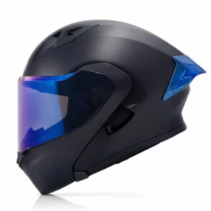Casco Abatible DAKAR 3120 SOLID | Spoiler AZUL y Certificación DOT