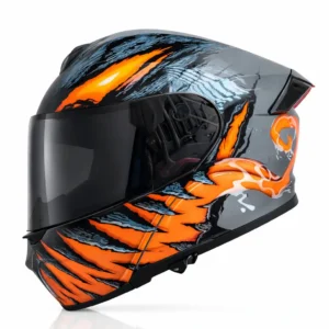 CASCO IBK ABATIBLE PLOMO/NARANJA FUEGO