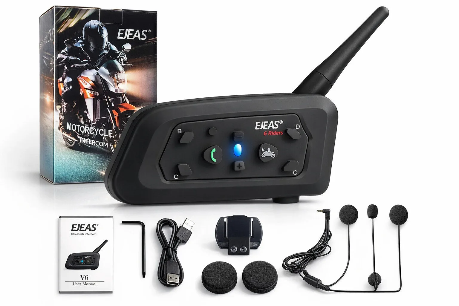 EJEAS V6 PRO+ Negro con Tecnología de Reducción de Ruido - Imagen 3