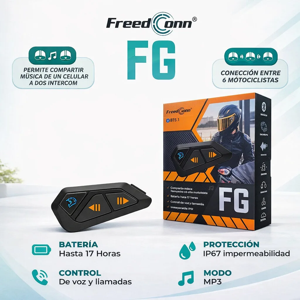 FreedConn FG Negro con Función Music Sharing - Imagen 2