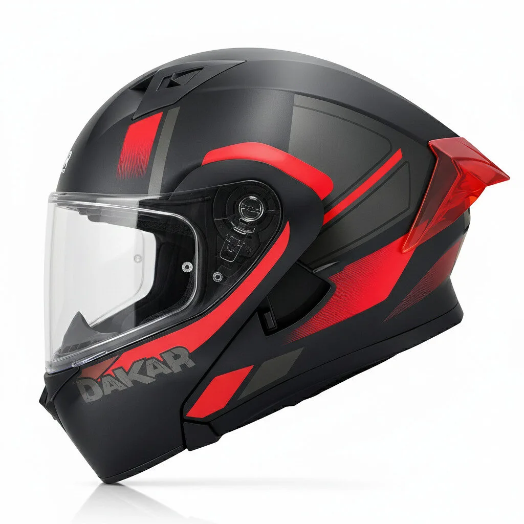 Casco Abatible DAKAR 3120 Línea ACRU | Certificación DOT y Estilo Racing Premium - Imagen 3