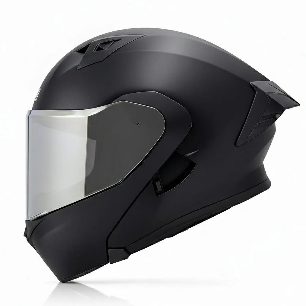 Casco Abatible DAKAR 3120 SOLID | Spoiler GRIS y Certificación DOT - Imagen 11