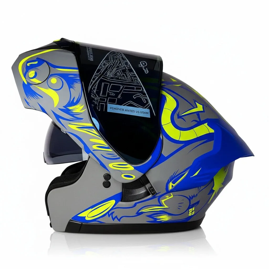 Casco Abatible X-ONE Línea THE RAT | Diseño Urbano y Seguridad Certificada DOT - Imagen 8