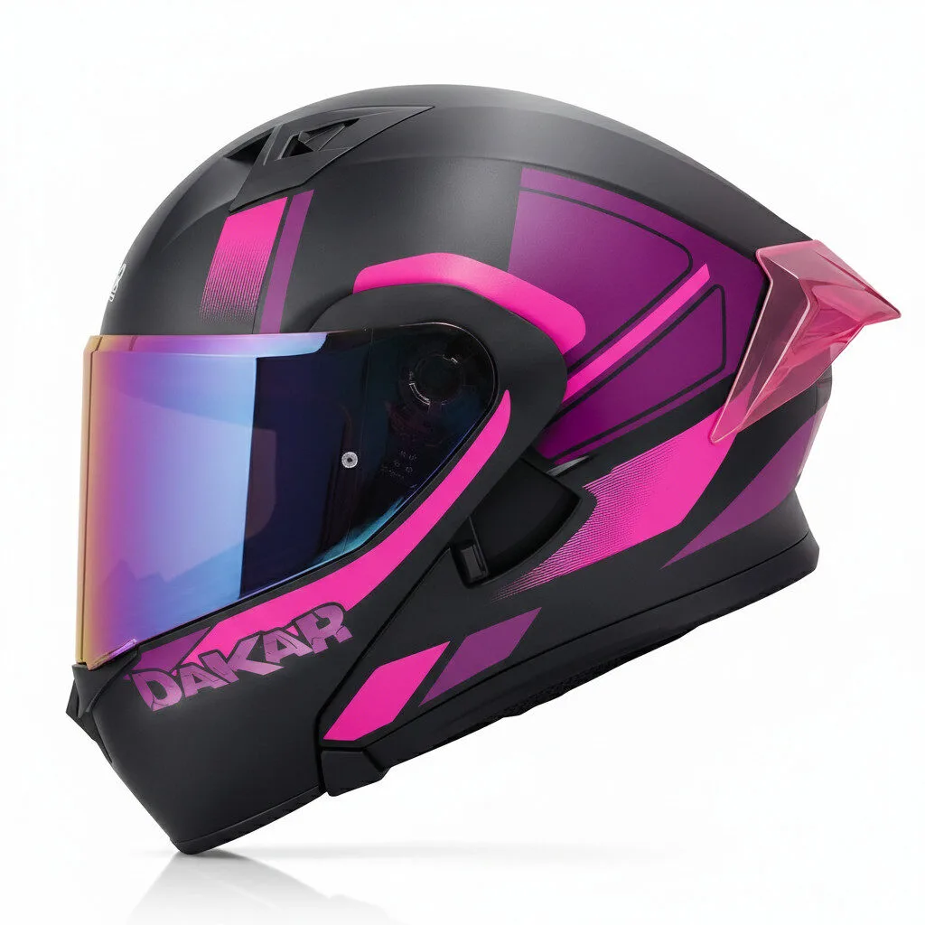 Casco Abatible DAKAR 3120 Línea ACRU | Certificación DOT y Estilo Racing Premium - Imagen 7