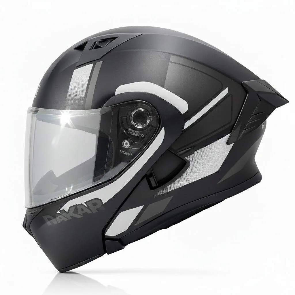 Casco Abatible DAKAR 3120 Línea ACRU | Certificación DOT y Estilo Racing Premium - Imagen 8