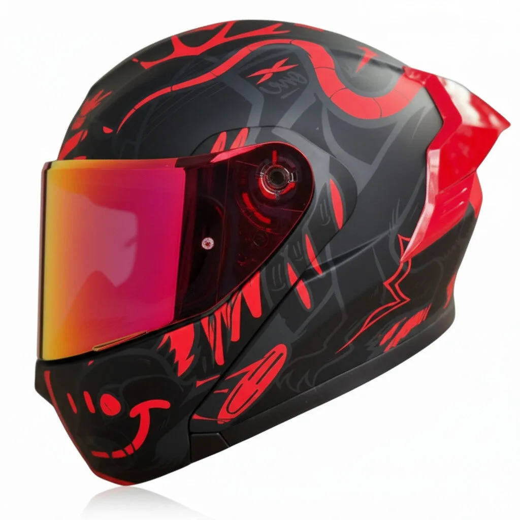 Casco Abatible X-ONE Línea THE RAT | Diseño Urbano y Seguridad Certificada DOT - Imagen 2