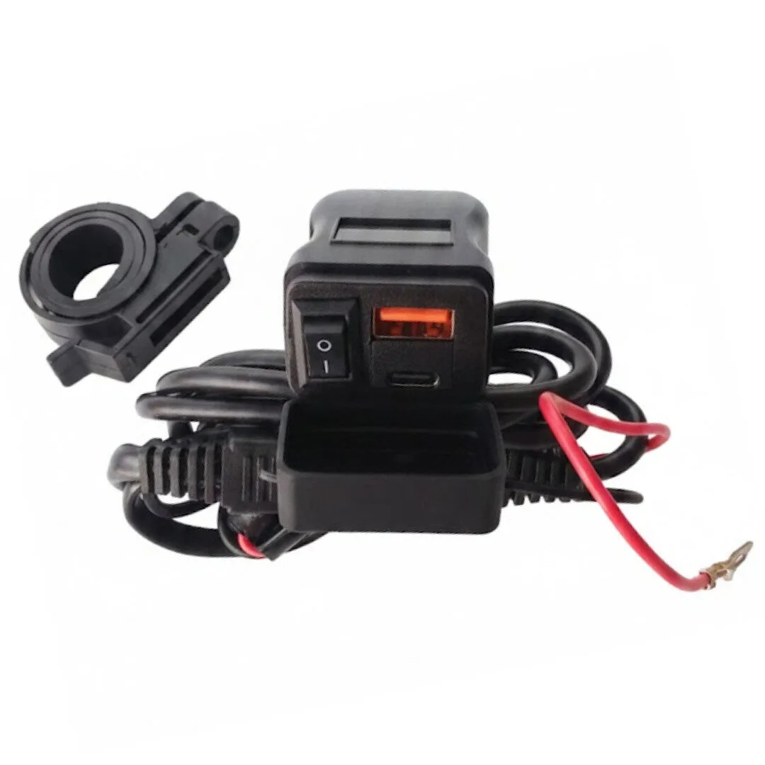 Cargador Ultra Fast PD + QC 3.0 Azul (USB + Tipo C) + Seguridad LED - Imagen 4