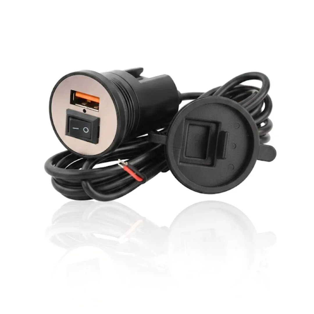 Cargador USB Universal Serie Sport + Seguridad con Interruptor LED / Color negro, azul y rojo - Imagen 9