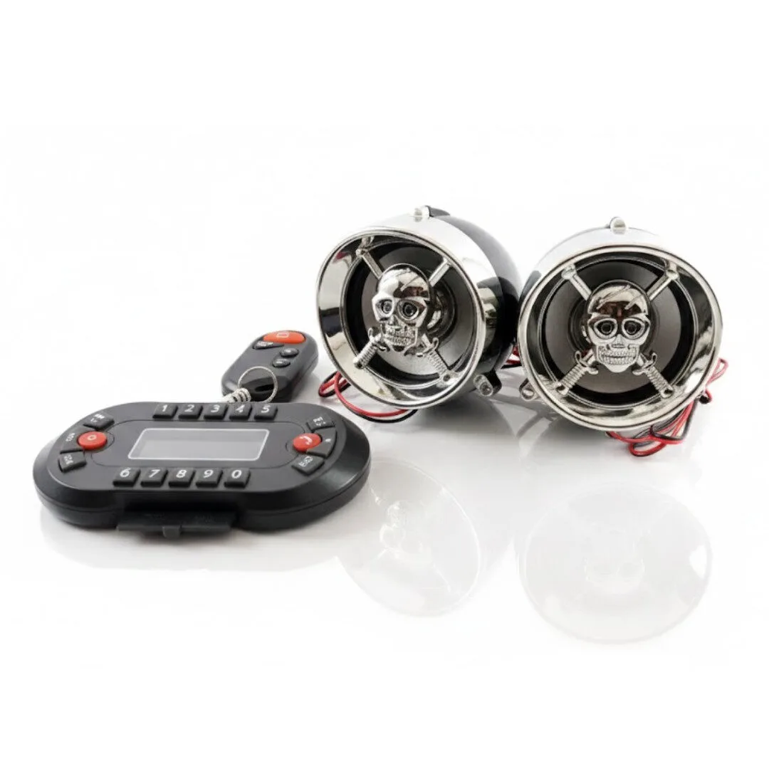 Parlante para Moto Mp3 + Negro + Waterproof & Alarma Antirrobo - Imagen 4